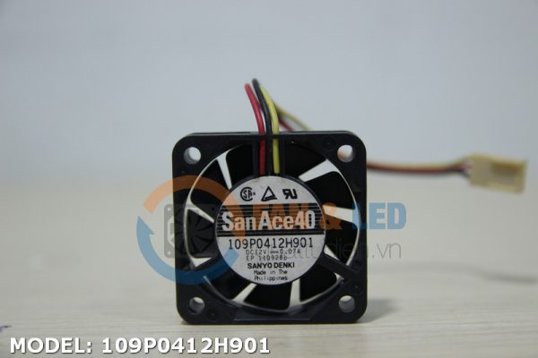 Quạt SANYO DENKI 109P0412H901, 12VDC, 40x40x10mm
