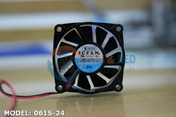 Quạt ICFAN 0615-24, 24VDC, 60x60x15mm