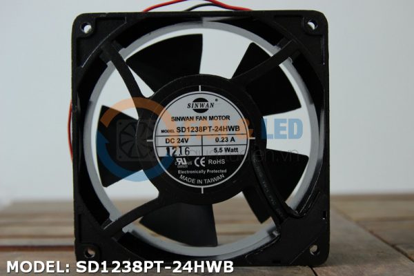 Quạt SINWAN SD1238PT-24HWB, 24VDC, 120x120x38mm