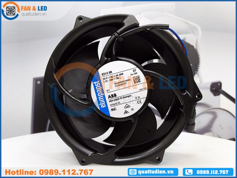 Quạt EBMPAPST 6314HR, 24VDC, 172x51mm