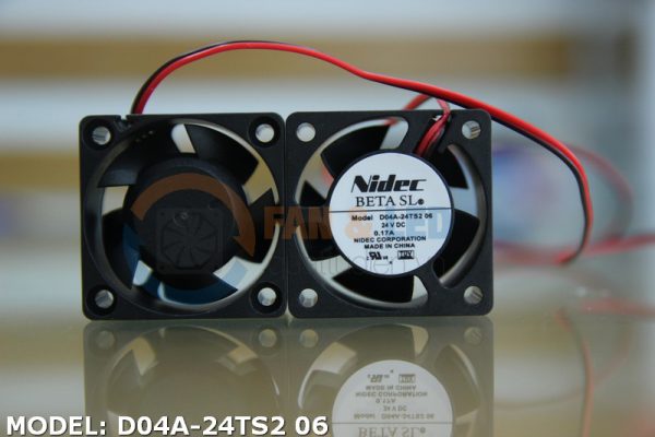 Quạt NIDEC D04A-24TS2 06, 24VDC, 40x40x20mm