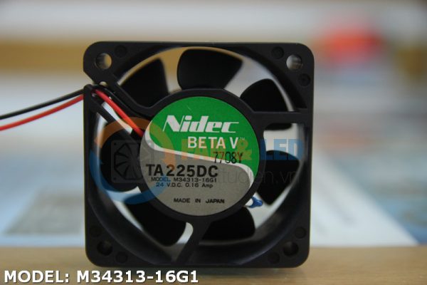 Quạt NIDEC M34313-16G1, 24VDC, 60x60x25mm