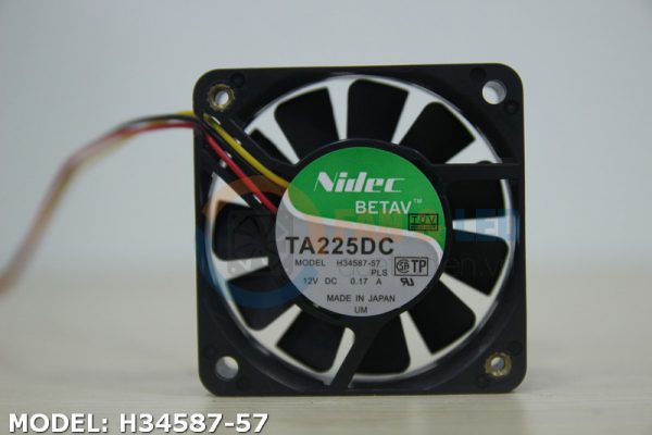 Quạt NIDEC H34587-57, 12VDC, 60x60x15mm