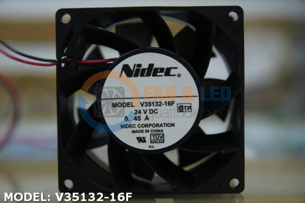 Quạt NIDEC V35132-16F, 24VDC, 80x80x38mm