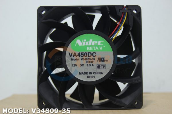 Quạt NIDEC V34809-35, 12VDC, 120x120x38mm
