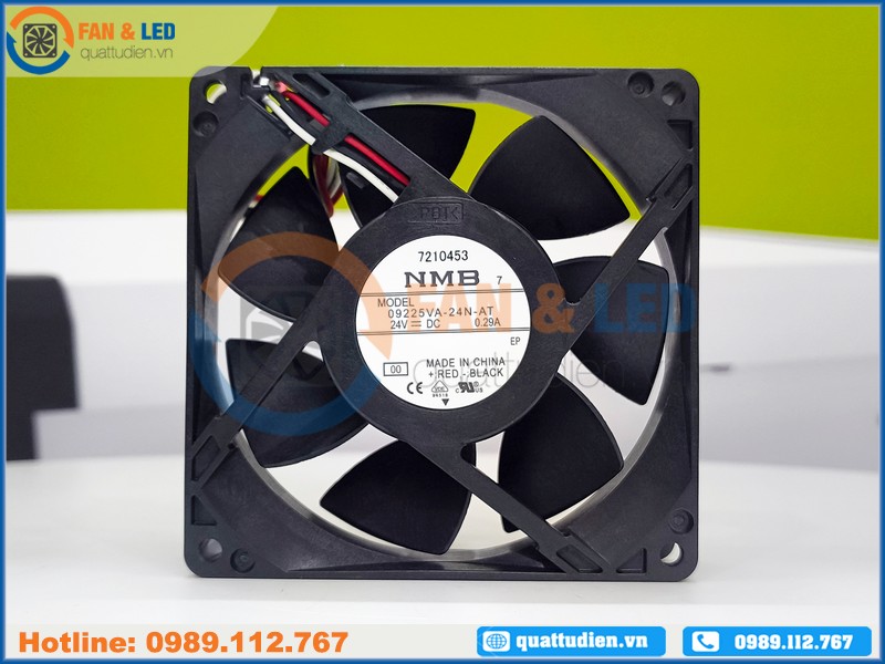 Quạt NMB 09225VA-24N-AT, 24VDC, 92x92x25mm