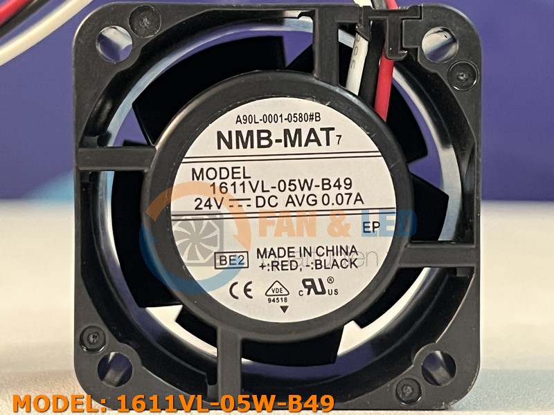 Quạt NMB 1611VL-05W-B49, 24VDC, 40x40x28mm
