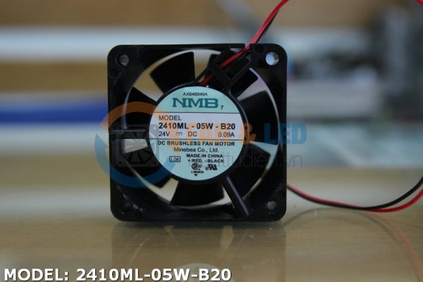 Quạt NMB 2410ML-05W-B20, 24VDC, 60x60x25mm