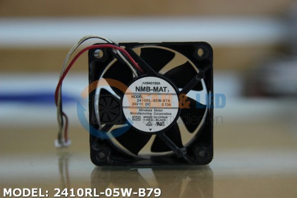 Quạt NMB 2410RL-05W-B79, 24VDC, 60x60x25mm