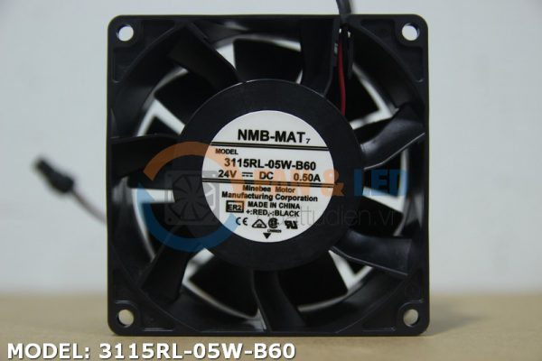 Quạt NMB 3115RL-05W-B60, 24VDC, 80x80x38mm