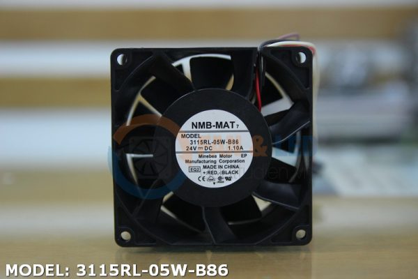 Quạt NMB 3115RL-05W-B86, 24VDC, 80x80x38mm