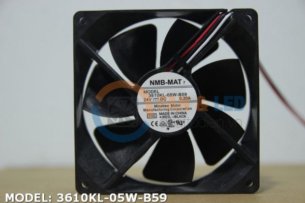Quạt NMB 3610KL-05W-B59, 24VDC, 92x92x25mm
