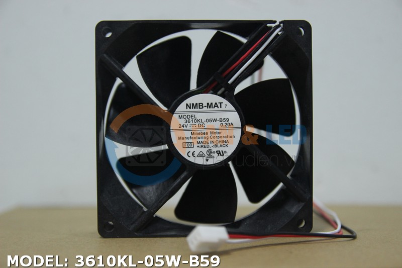 Quạt NMB 3610KL-05W-B59, 24VDC, 92x92x25mm