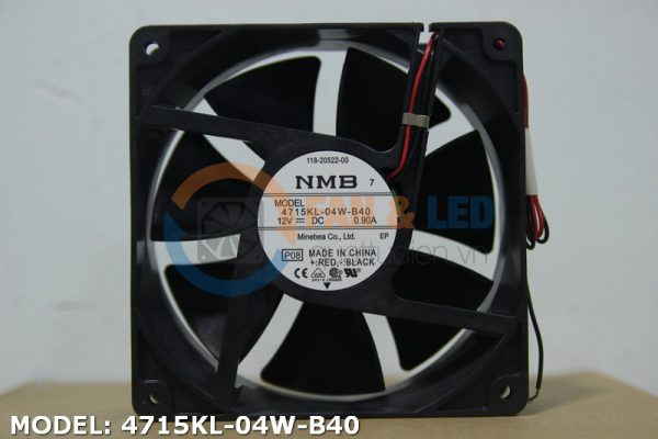 Quạt NMB 4715KL-04W-B40, 12VDC, 120x120x38mm