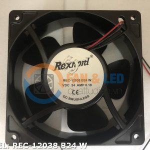 Quạt REXNORD REC-12038 B24 W, 24VDC, 120x120x38mm