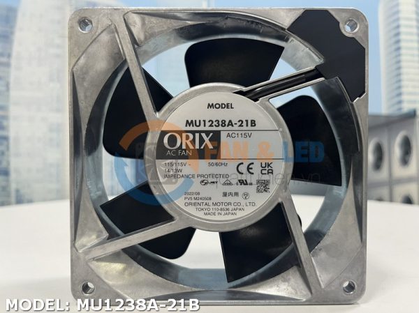 Quạt ORIX MU1238A-21B, 115VAC, 120x120x38mm