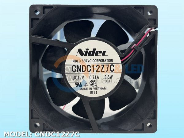 Quạt NIDEC CNDC12Z7C, 12VDC, 120x120x38mm