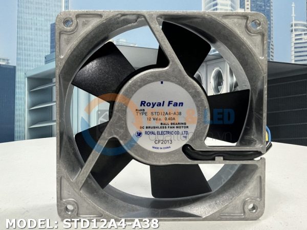 Quạt ROYAL FAN STD12A4-A38, 12VDC, 120x120x25mm