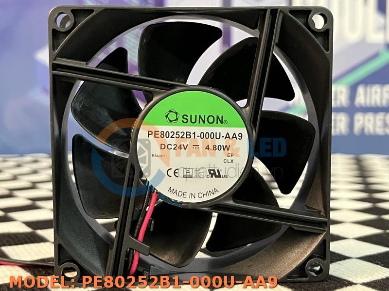 Quạt SUNON PE80252B1-000U-AA9, 24VDC, 80x80x25mm