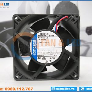 Quạt EBMPAPST 3314NHH, 24VDC, 92x92x32mm