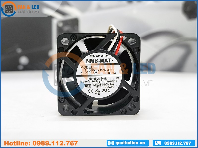 Quạt NMB 1608VL-S5W-B69(A90L-0001-0575#A), 24VDC, 40x40x20mm