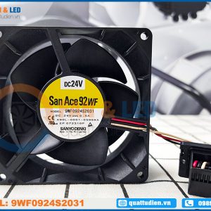 Quạt SANYO DENKI 9WF0924S2031(A90L-0001-0598#A), 24VDC, 92x92x32mm