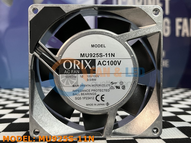Quạt ORIX MU925S-11N, 100VAC, 92x92x25mm