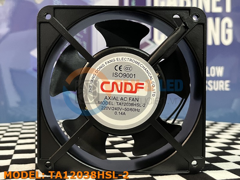 Quạt CNDF TA12038HSL-2, 220-240VAC, 120x120x38mm
