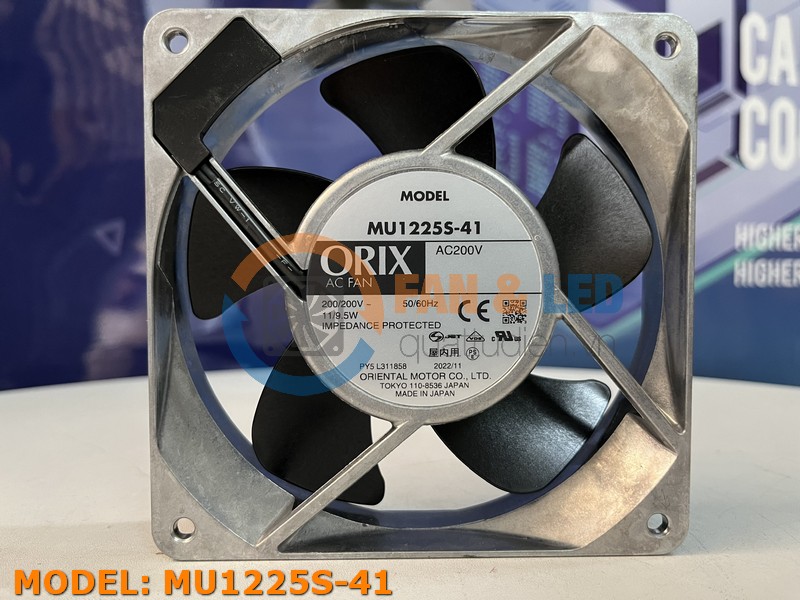 Quạt ORIX MU1225S-41, 200VAC, 120x120x25mm