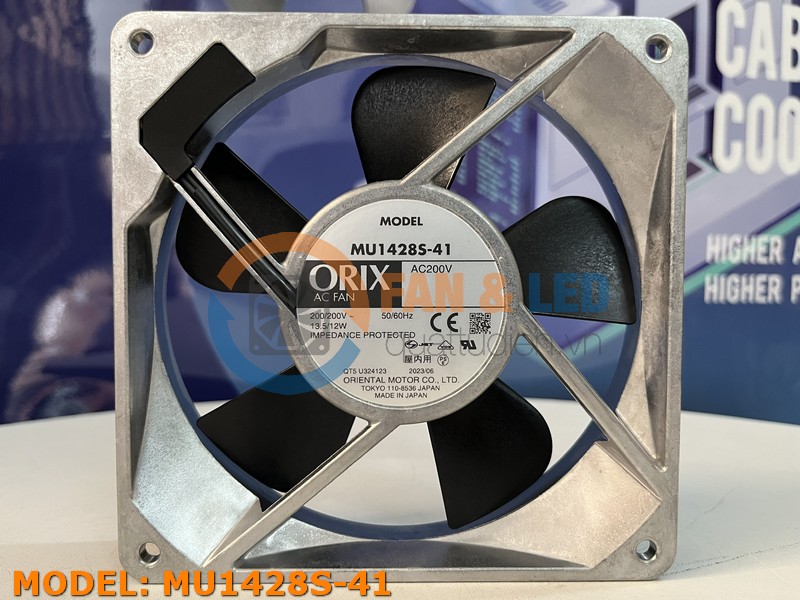 Quạt ORIX MU1428S-41, 200VAC, 140x140x28mm