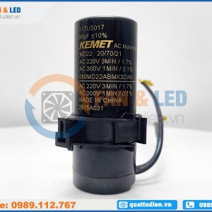 Tụ điện KEMET 080MD22ABMK3DAN, 80uF, 220/300VAC