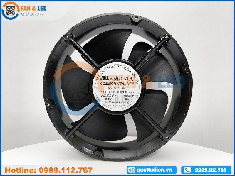 Quạt COMMONWEALTH FP-20060EX-S1-B, 220-240VAC, 220x60mm