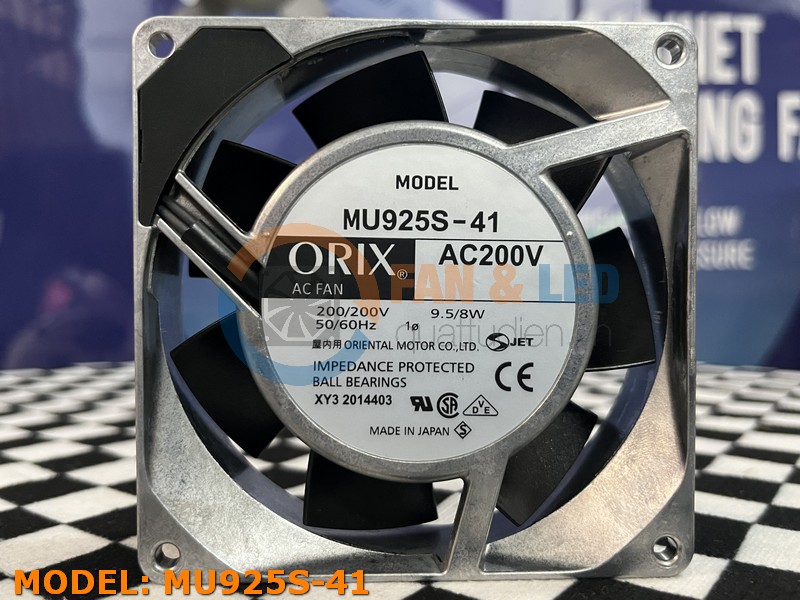 Quạt ORIX MU925S-41, 200VAC, 92x92x25mm