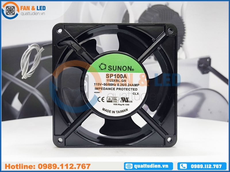 Quạt Sunon SP100A-1123XBL.GN, 115VAC, 120x120x38 mm