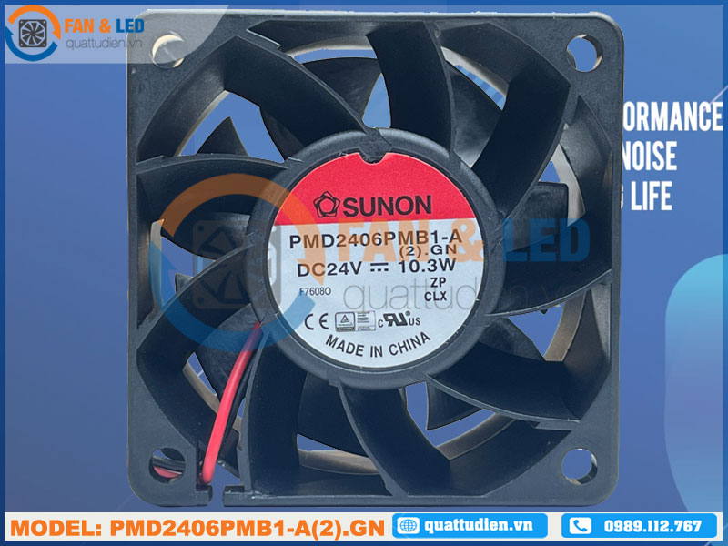 Quạt SUNON PMD2406PMB1-A(2).GN, 24VDC, 60x60x38mm
