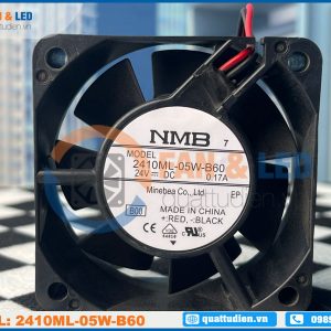Quạt biến tần NMB 2410ML-05W-B60, 24VDC, 60x60x25mm