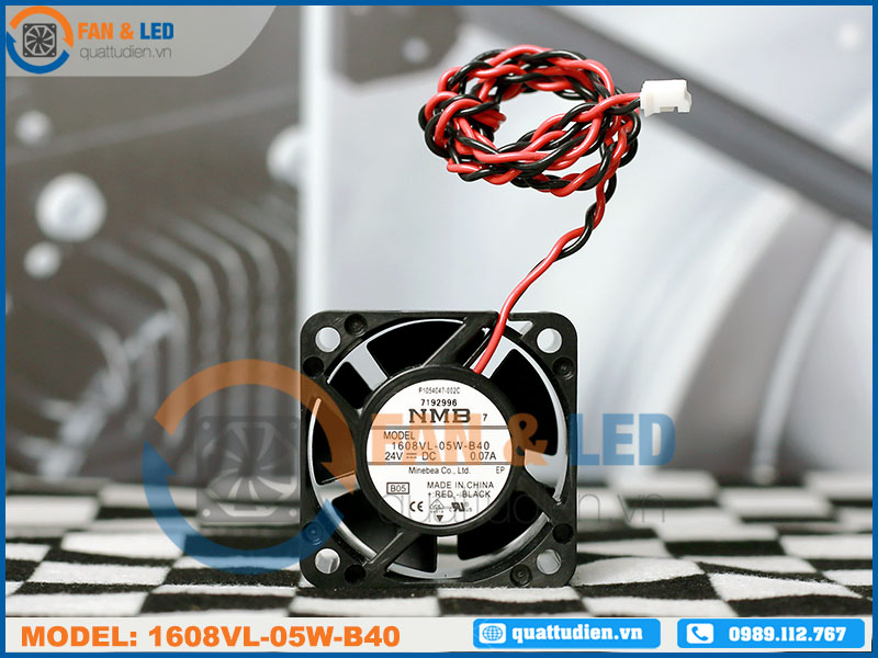 Quạt NMB 1608VL-05W-B40, 24VDC, 40x40x20mm