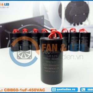 Tụ điện CBB60 1uF, 450VAC Dây cắm