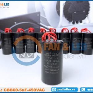 Tụ điện CBB60 5uF, 450VAC Dây cắm