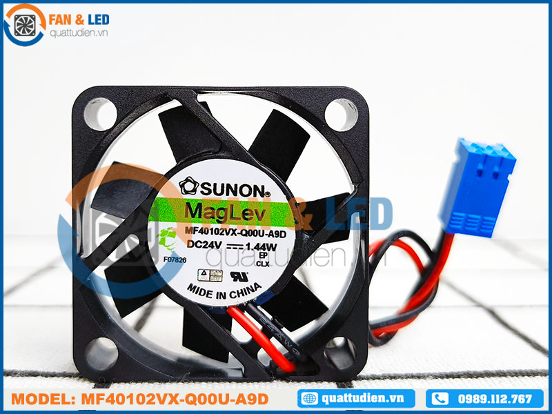 Quạt biến tần SUNON MF40102VX-Q00U-A9D, 24VDC, 40x40x10mm