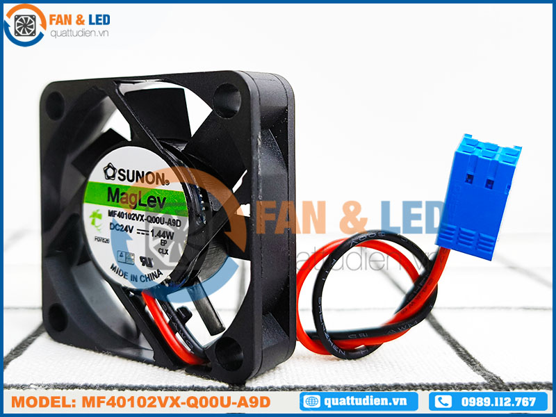 Quạt biến tần SUNON MF40102VX-Q00U-A9D, 24VDC, 40x40x10mm