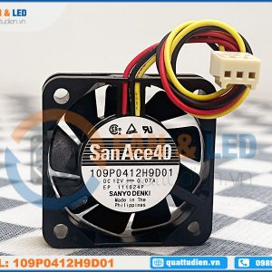 Quạt biến tần SANYO DENKI 109P0412H9D01, 12VDC, 40x40x10mm