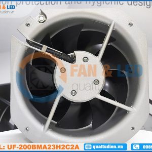 Quạt tủ điện FULLTECH UF-200BMA23H2C2A, 230VAC, 225x225x80mm