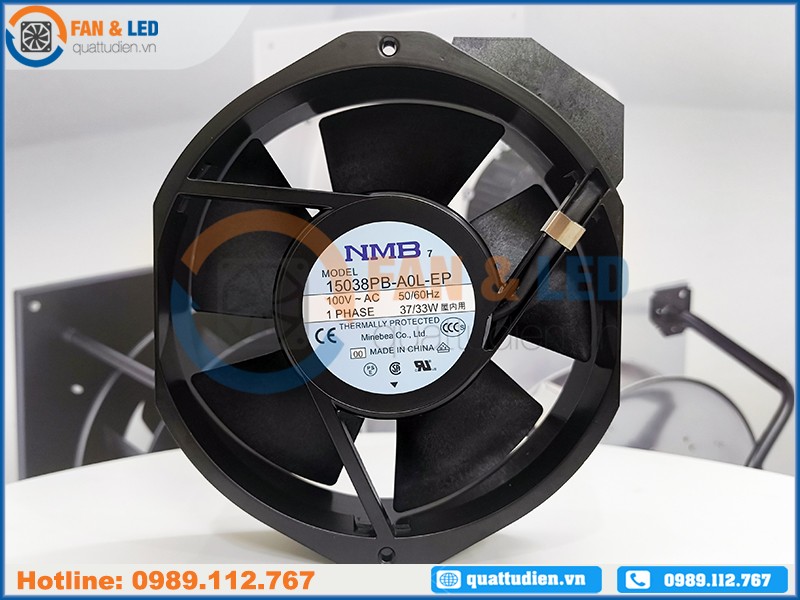 Quạt tủ điện NMB 15038PB-A0L-EP, 100VAC, 172x150x38mm