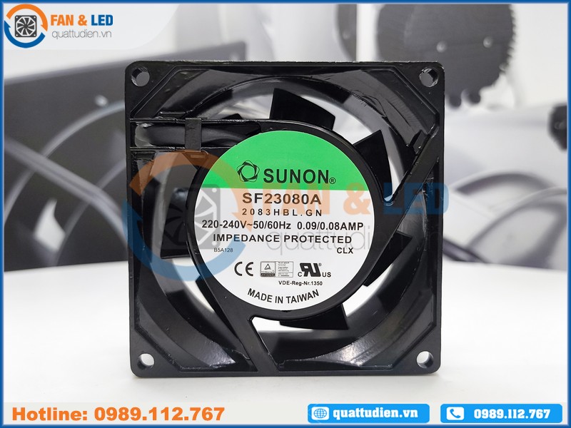 Quạt SUNON SF23080A-2083HBL.GN, 220-240VAC, 80x80x38mm