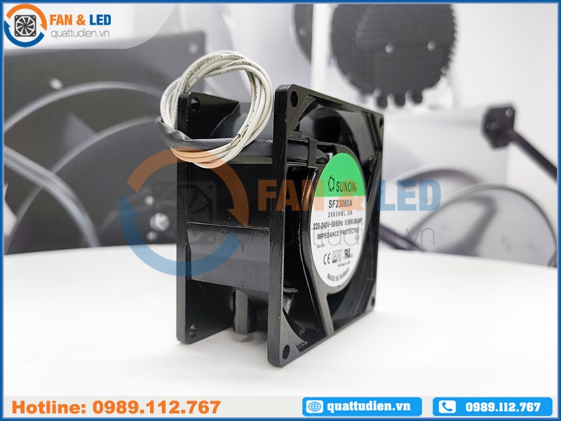 Quạt SUNON SF23080A-2083HBL.GN, 220-240VAC, 80x80x38mm