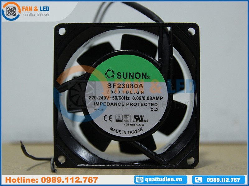 Quạt SUNON SF23080A-2083HBL.GN, 220-240VAC, 80x80x38mm