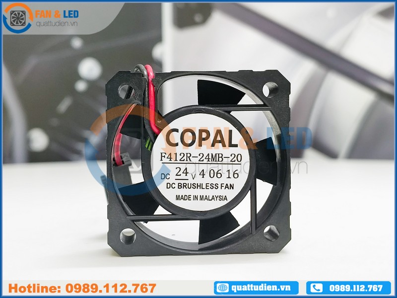 Quạt COPAL F412R-24MB-20, 24VDC, 40x40x10mm