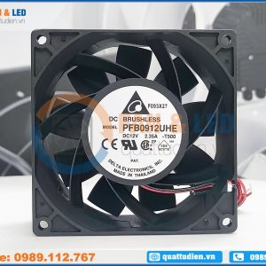 Quạt DELTA PFB0912UHE, 12VDC, 92x92x38mm