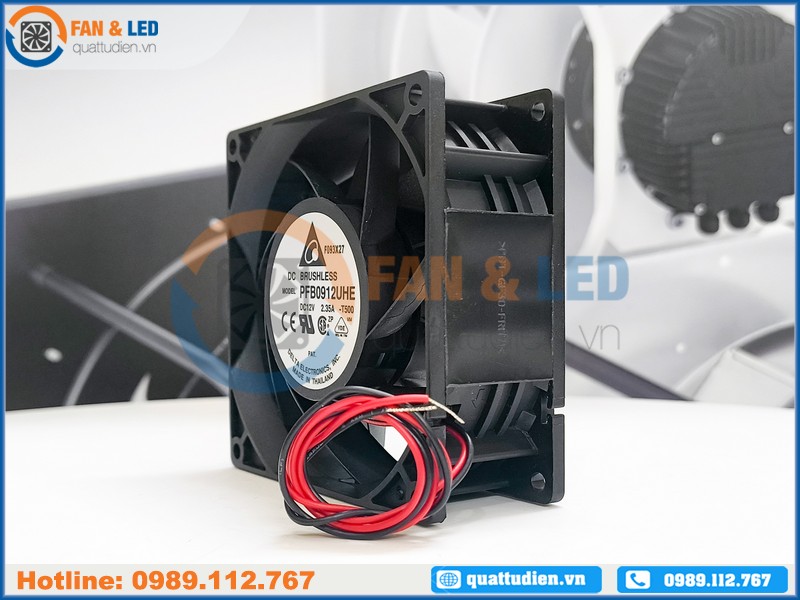 Quạt DELTA PFB0912UHE, 12VDC, 92x92x38mm